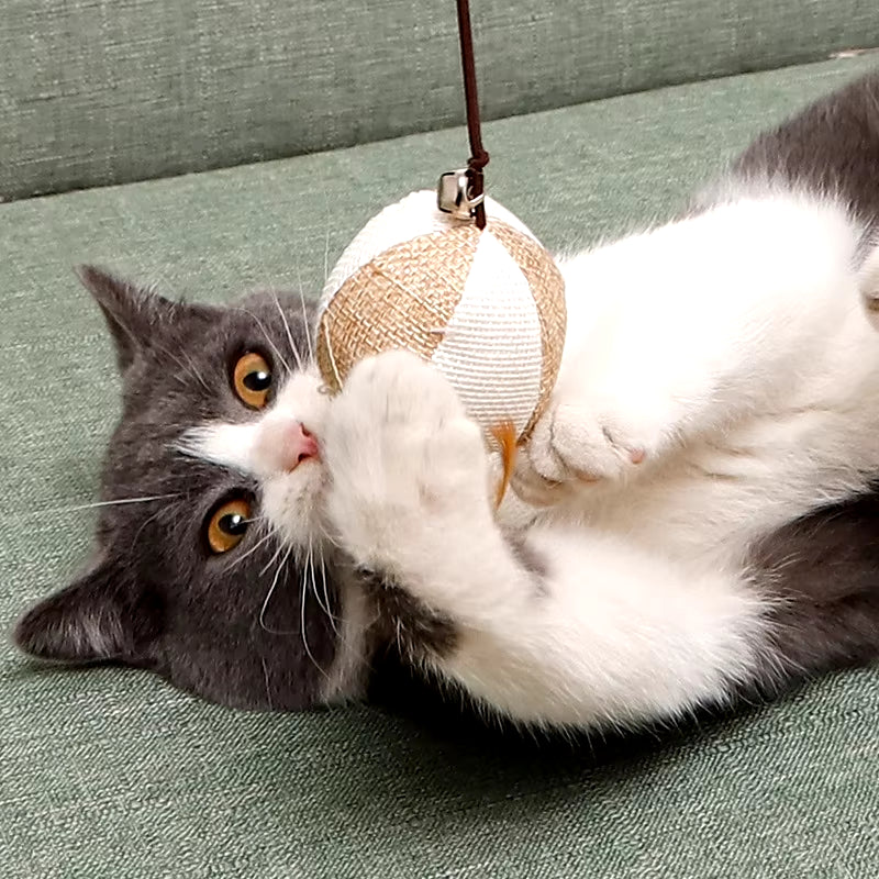 Engaging Feather Teaser Wand for Cats - Interactive Fun with Colorful Mouse Style Toys