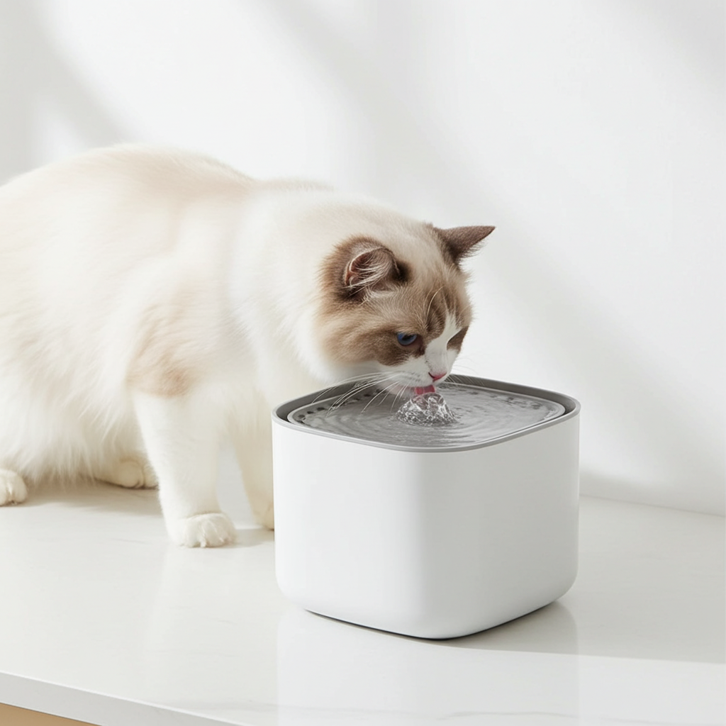 Elevate Your Cat's Hydration with the 3L Auto Recirculating Water Fountain - USB Electric, Mute Design, and Large Capacity!