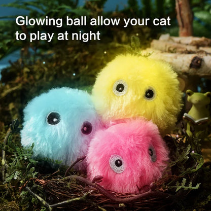 Exciting Interactive Plush Electric Catnip Ball Toy - Engaging Sounds for Your Feline Friend!